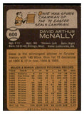 1973 Topps Baseball #600 Dave McNally Orioles EX-MT 507924