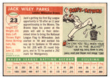 1955 Topps Baseball #023 Jack Parks Braves EX-MT 507940