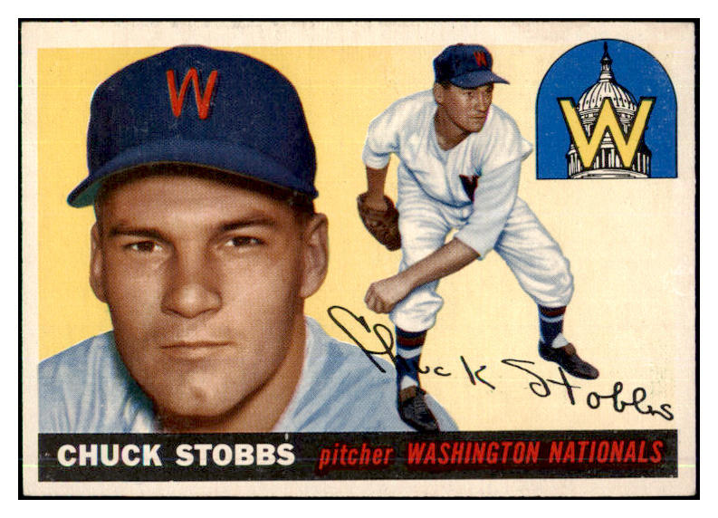 1955 Topps Baseball #041 Chuck Stobbs Senators EX-MT 507944