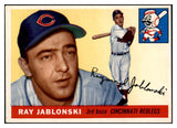 1955 Topps Baseball #056 Ray Jablonski Reds EX-MT 507948