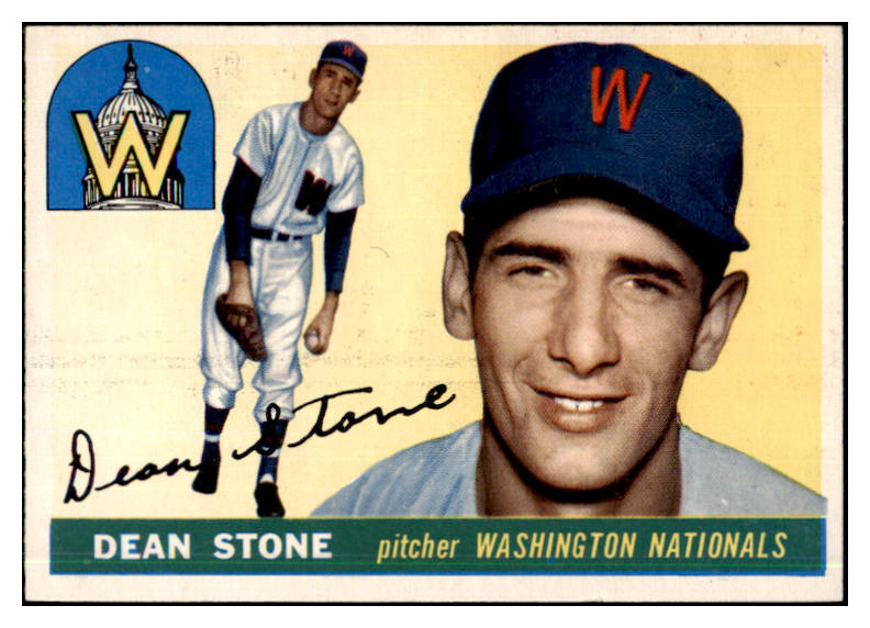 1955 Topps Baseball #060 Dean Stone Senators EX-MT 507950