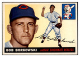 1955 Topps Baseball #074 Bob Borkowski Reds EX-MT 507954