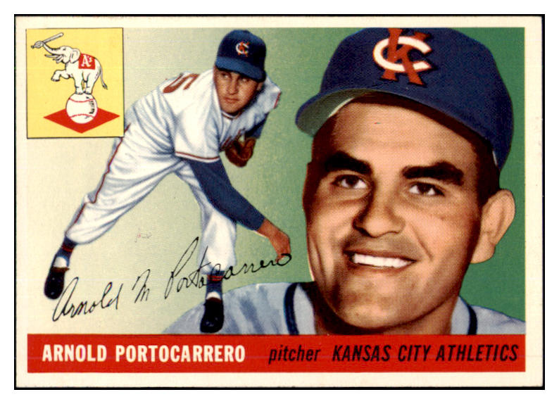 1955 Topps Baseball #077 Arnie Portocarrero A's EX-MT 507955