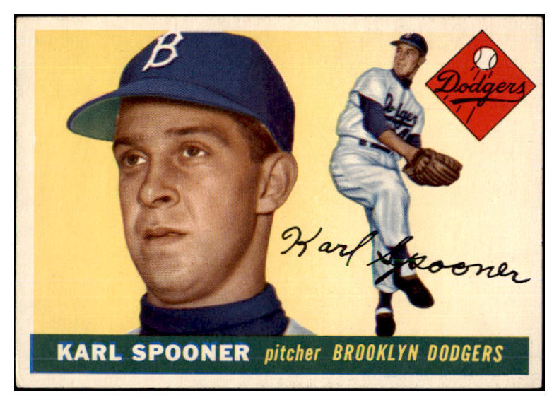 1955 Topps Baseball #090 Karl Spooner Dodgers EX-MT 507959