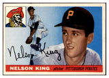 1955 Topps Baseball #112 Nelson King Pirates EX-MT 507969