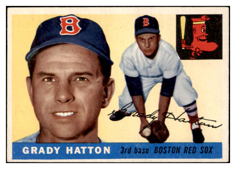 1955 Topps Baseball #131 Grady Hatton Red Sox EX-MT 507979