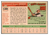 1955 Topps Baseball #138 Ray Herbert Tigers EX-MT 507982