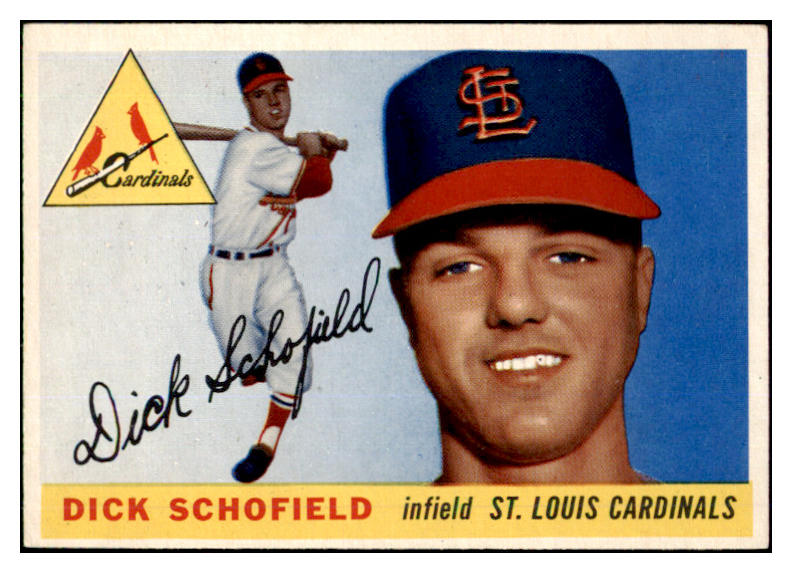 1955 Topps Baseball #143 Dick Schofield Cardinals EX-MT 507985