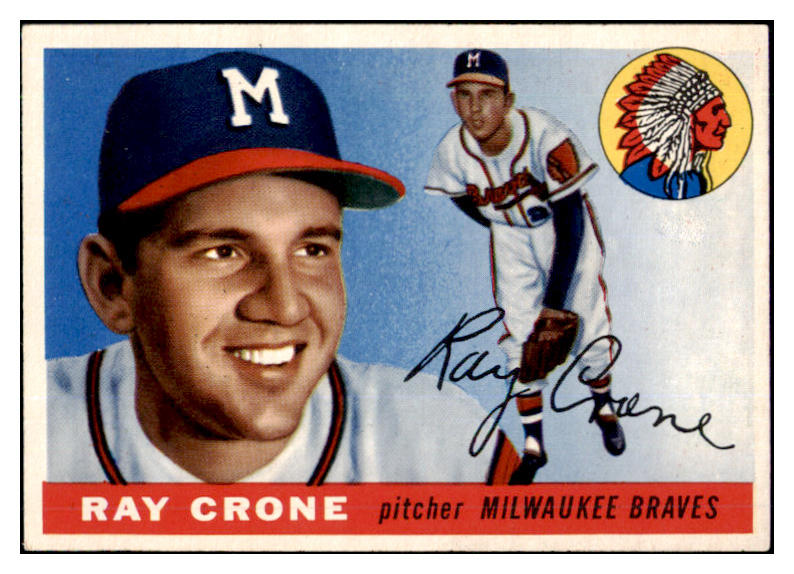 1955 Topps Baseball #149 Ray Crone Braves EX-MT 507989