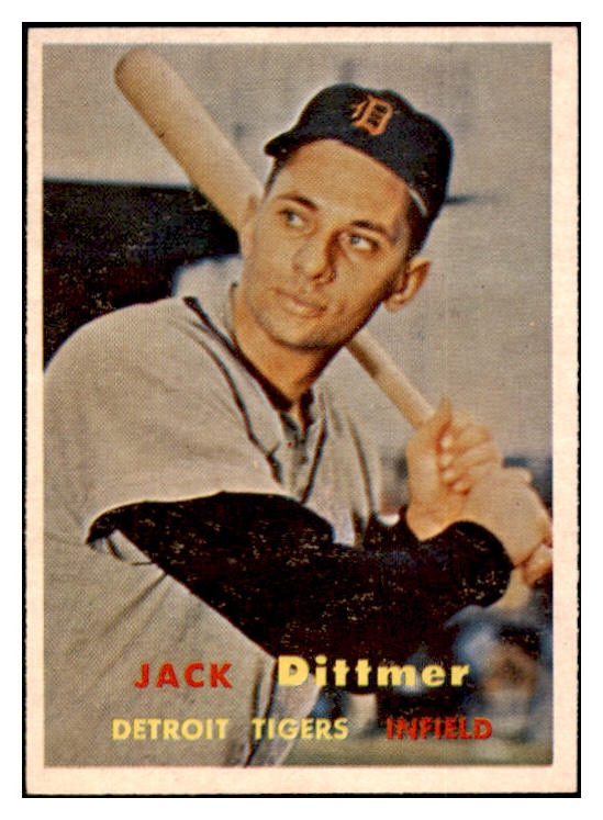 1957 Topps Baseball #282 Jack Dittmer Tigers EX-MT 508024
