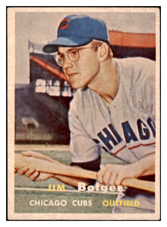 1957 Topps Baseball #289 Jim Bolger Cubs EX 508038