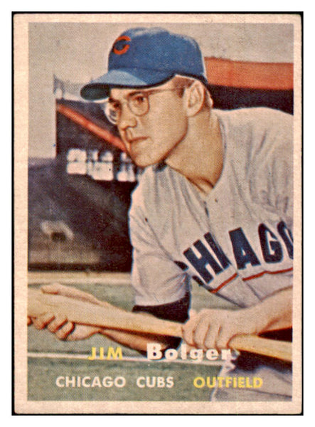 1957 Topps Baseball #289 Jim Bolger Cubs EX 508038
