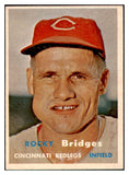 1957 Topps Baseball #294 Rocky Bridges Reds NR-MT 508039