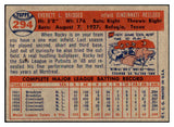 1957 Topps Baseball #294 Rocky Bridges Reds EX-MT 508040
