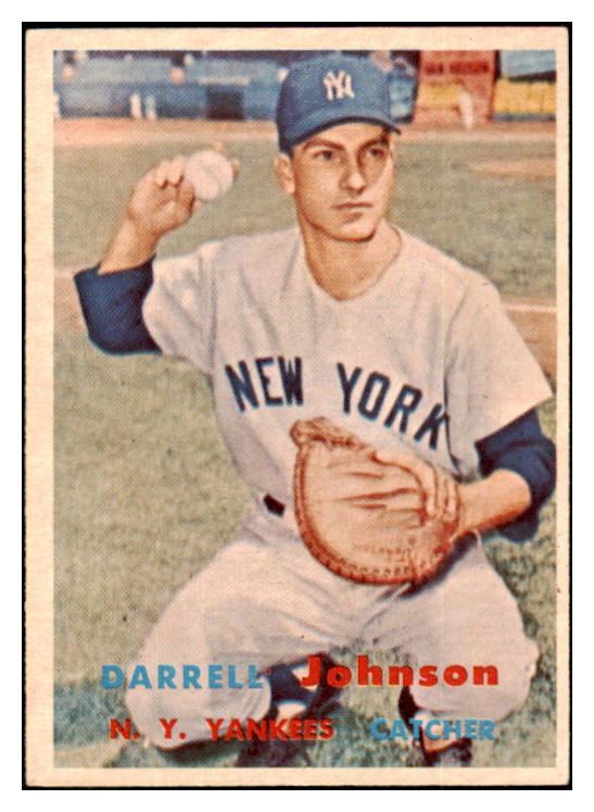 1957 Topps Baseball #306 Darrell Johnson Yankees EX-MT 508049