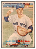 1957 Topps Baseball #306 Darrell Johnson Yankees VG 508056