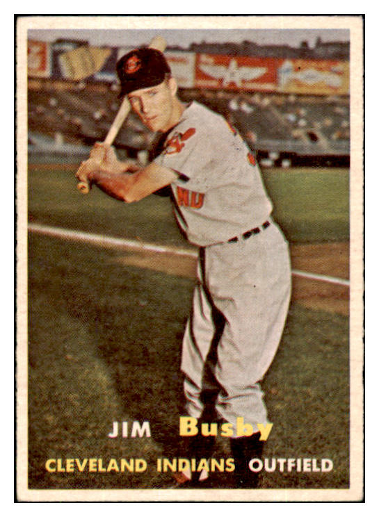 1957 Topps Baseball #309 Jim Busby Indians EX-MT 508062