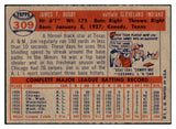 1957 Topps Baseball #309 Jim Busby Indians EX-MT 508062