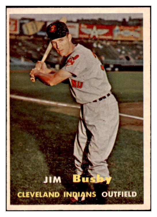 1957 Topps Baseball #309 Jim Busby Indians EX-MT 508063