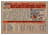 1957 Topps Baseball #309 Jim Busby Indians EX-MT 508063