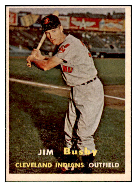 1957 Topps Baseball #309 Jim Busby Indians EX-MT 508064