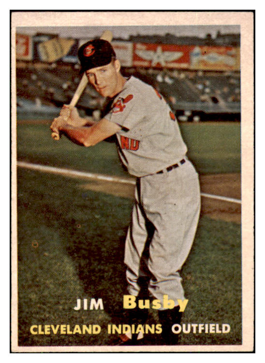 1957 Topps Baseball #309 Jim Busby Indians EX 508066