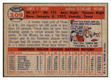 1957 Topps Baseball #309 Jim Busby Indians EX 508066