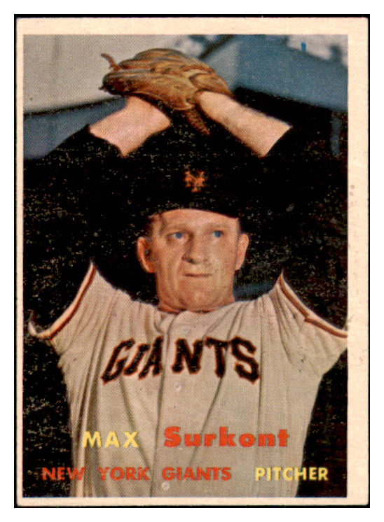 1957 Topps Baseball #310 Max Surkont Giants EX 508071