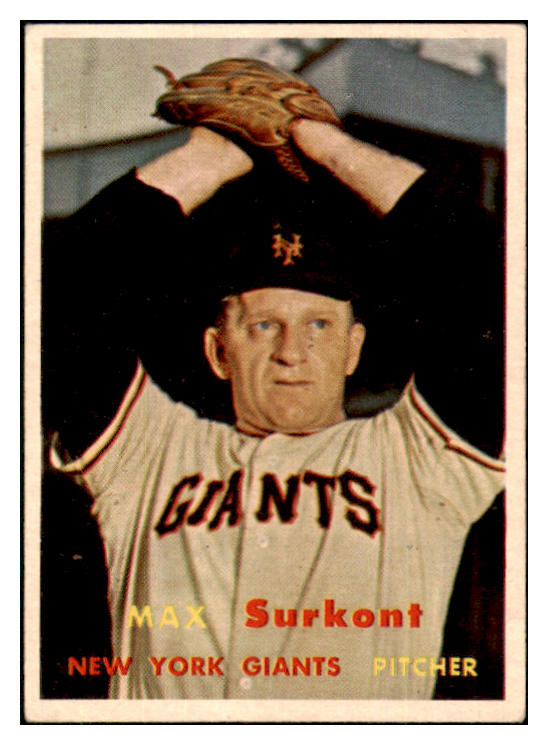 1957 Topps Baseball #310 Max Surkont Giants EX 508072