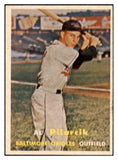 1957 Topps Baseball #311 Al Pilarcik Orioles EX-MT 508075