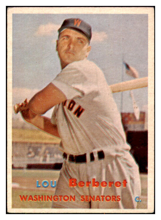 1957 Topps Baseball #315 Lou Berberet Senators EX 508090