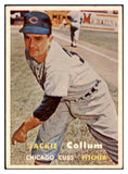 1957 Topps Baseball #268 Jackie Collum Cubs EX 508107