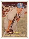 1957 Topps Baseball #273 Jim Davis Cardinals EX-MT 508115