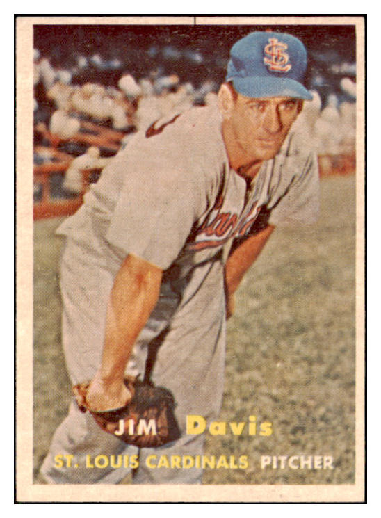 1957 Topps Baseball #273 Jim Davis Cardinals EX-MT 508116