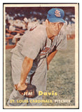 1957 Topps Baseball #273 Jim Davis Cardinals EX 508117