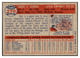 1957 Topps Baseball #279 Bob Thurman Reds EX-MT 508127