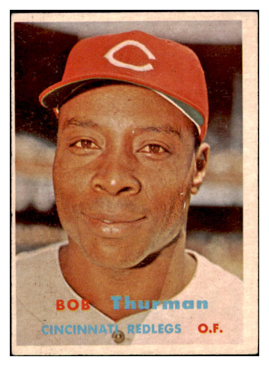 1957 Topps Baseball #279 Bob Thurman Reds EX 508128