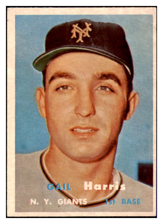 1957 Topps Baseball #281 Gail Harris Giants EX-MT 508139