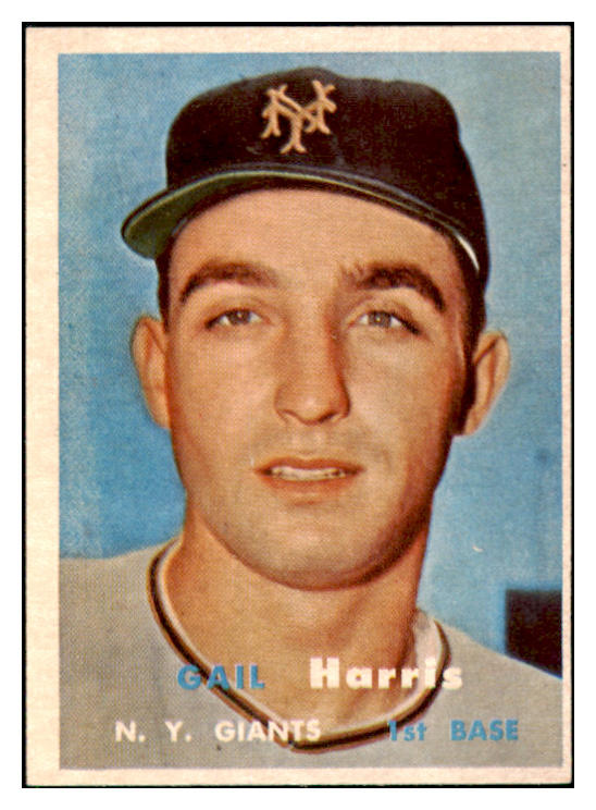 1957 Topps Baseball #281 Gail Harris Giants EX 508141