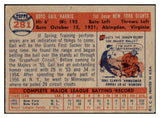 1957 Topps Baseball #281 Gail Harris Giants VG-EX 508142