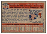 1957 Topps Baseball #287 Sam Jones Cardinals EX-MT 508150