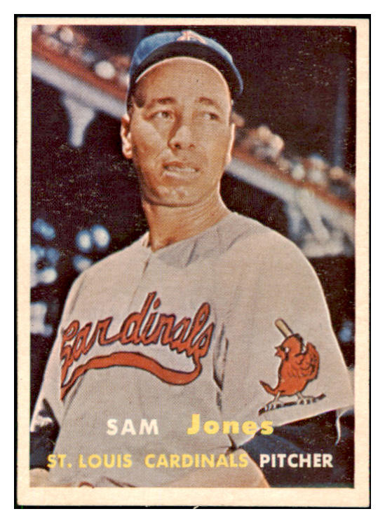 1957 Topps Baseball #287 Sam Jones Cardinals EX-MT 508151