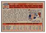 1957 Topps Baseball #287 Sam Jones Cardinals EX-MT 508151