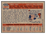 1957 Topps Baseball #287 Sam Jones Cardinals EX 508152