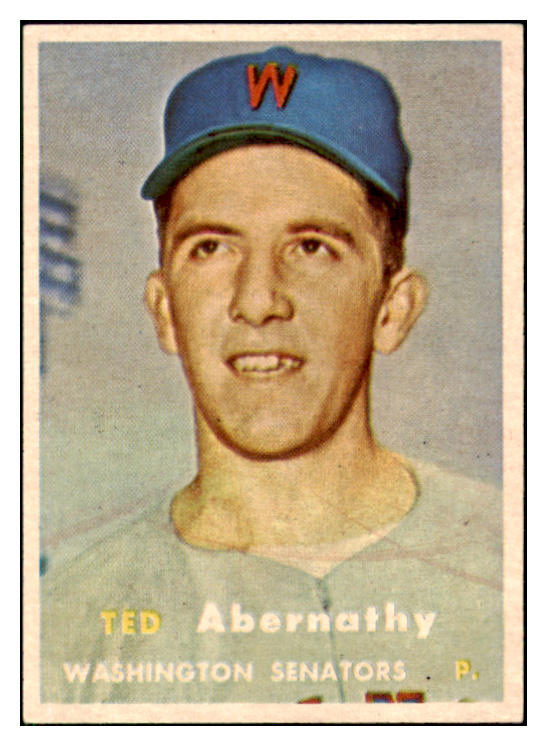 1957 Topps Baseball #293 Ted Abernathy Senators NR-MT 508174