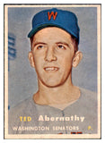 1957 Topps Baseball #293 Ted Abernathy Senators NR-MT 508175