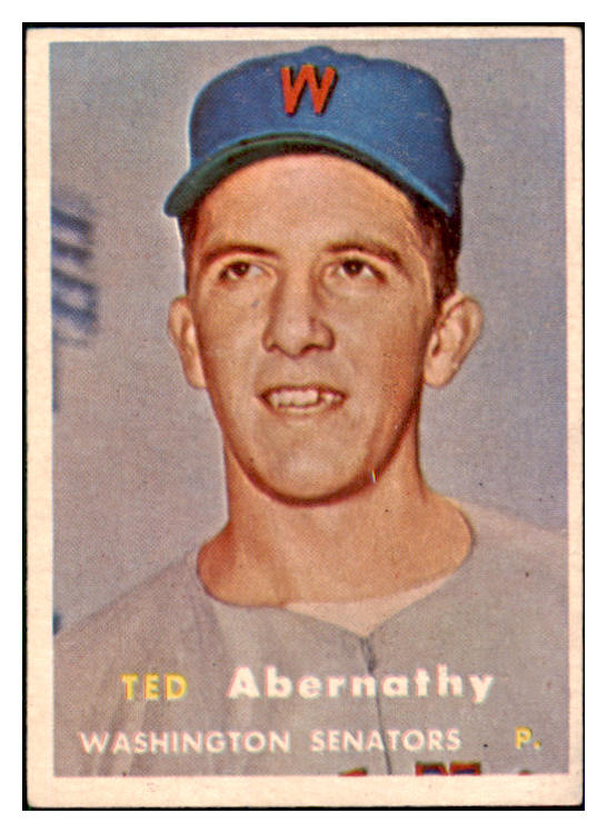 1957 Topps Baseball #293 Ted Abernathy Senators EX-MT 508176