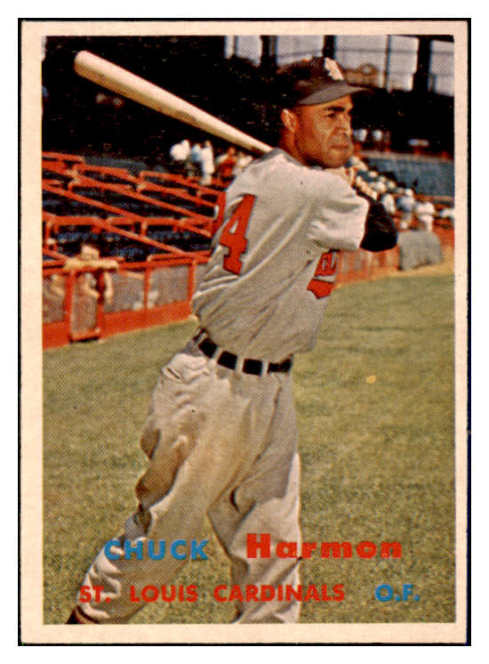 1957 Topps Baseball #299 Chuck Harmon Cardinals NR-MT 508200