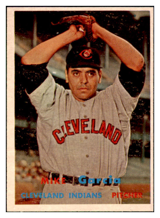 1957 Topps Baseball #300 Mike Garcia Indians NR-MT 508205