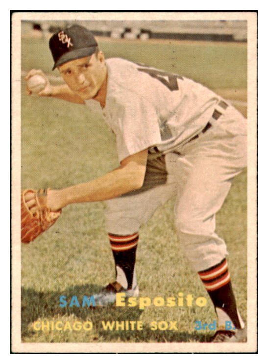 1957 Topps Baseball #301 Sam Esposito White Sox EX-MT 508212